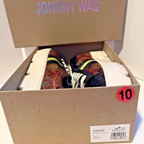 Johnny Was Downtown Jacquard Sneakers Shoes 10 Biya JWLA 3J Workshop MSRP $268 - Picture 9 of 10